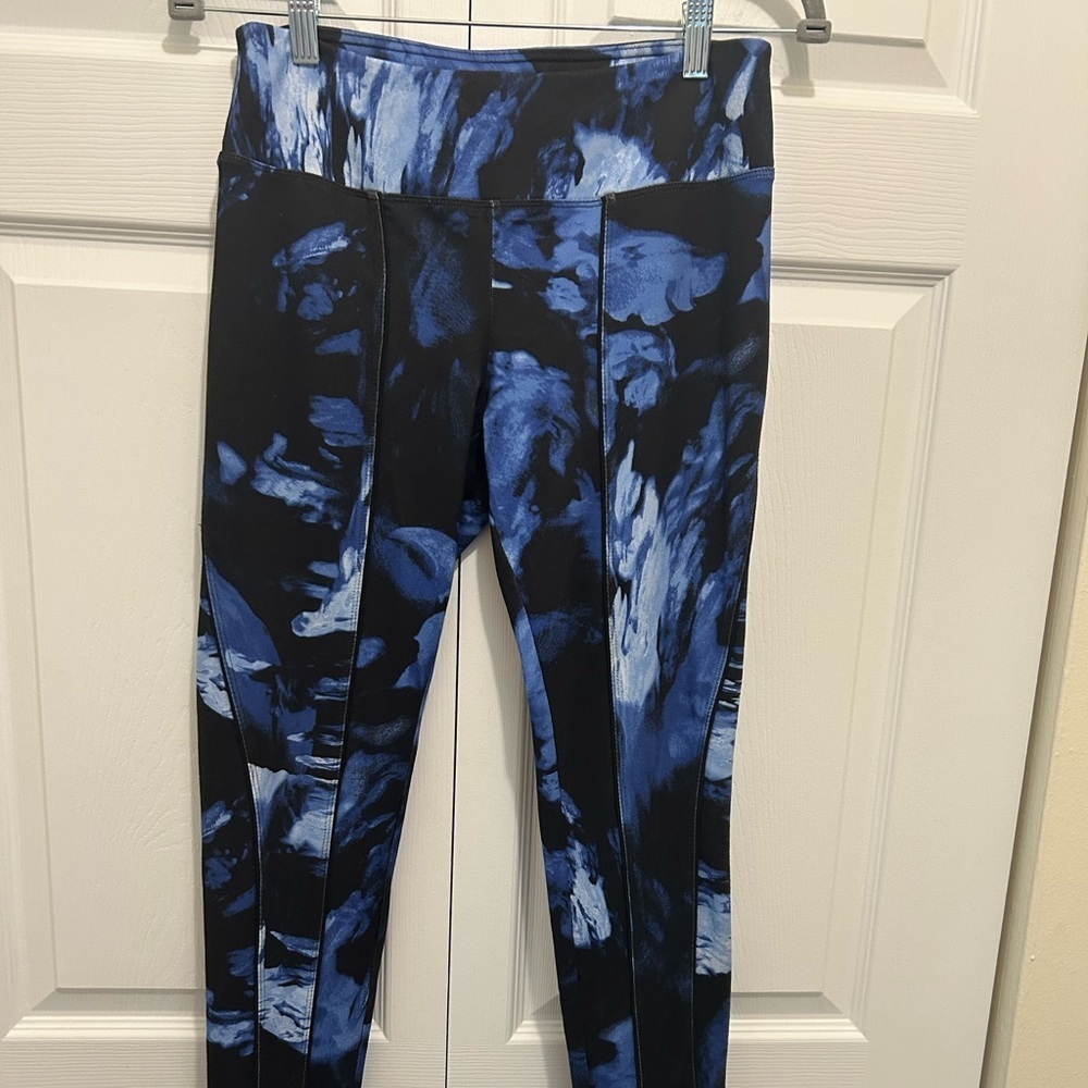 Simply Vera Wang Leggings Womens Small Blue Mid-Rise Yoga Athleisure. - Picture 3 of 5